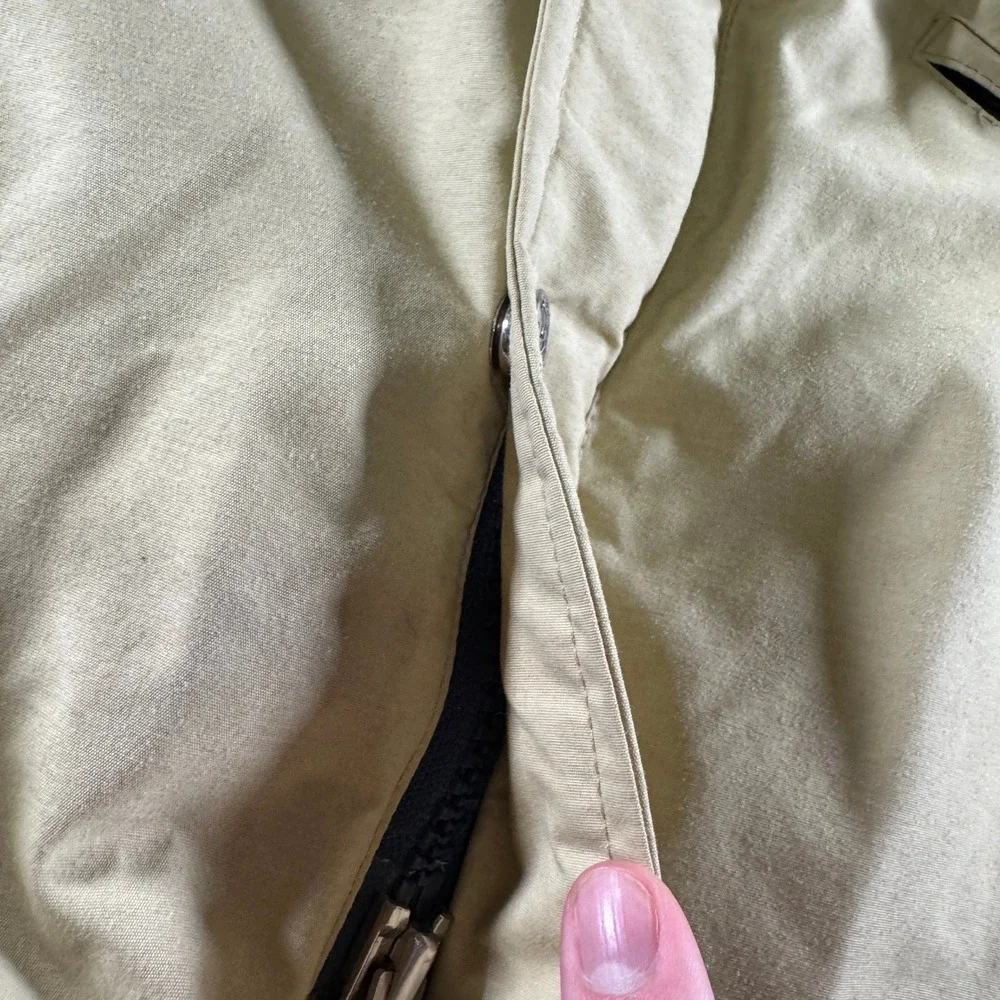 Vintage 80s The North Face Gore Tex‎ Jacket Tan Made In USA Men's Sz L Snap Up
